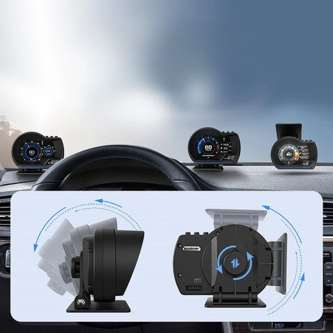 Huvuddisplay— Klar sikt och körkomfort