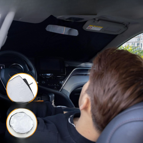 Składany przeciwsłoneczny osłona przednia — kompatybilny z 2 i 4 drzwiami