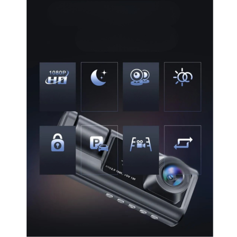 Dashcam Auto Voor En Binnen – Hoge Definitie Opname