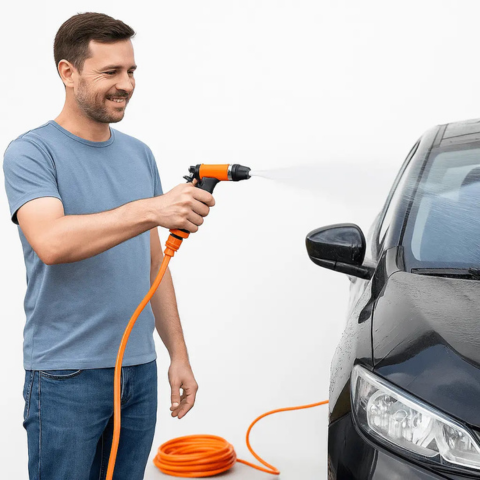 غسالة ضغط عالية محمولة — تنظيف سهل في كل مكان
