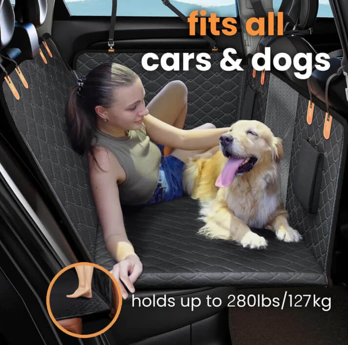 Fodera per Sedile Auto per Cani – Impermeabile e Antiscivolo con Cintura di Sicurezza