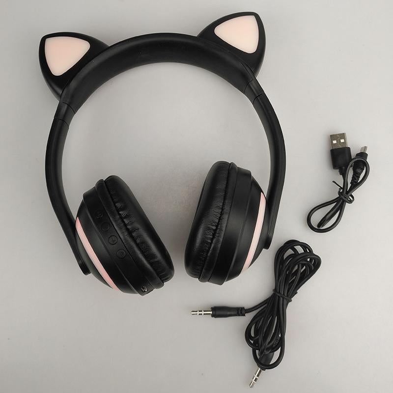 Lichtgevende Bluetooth Cat Ears Headset - Comfortabel luisteren & originele stijl