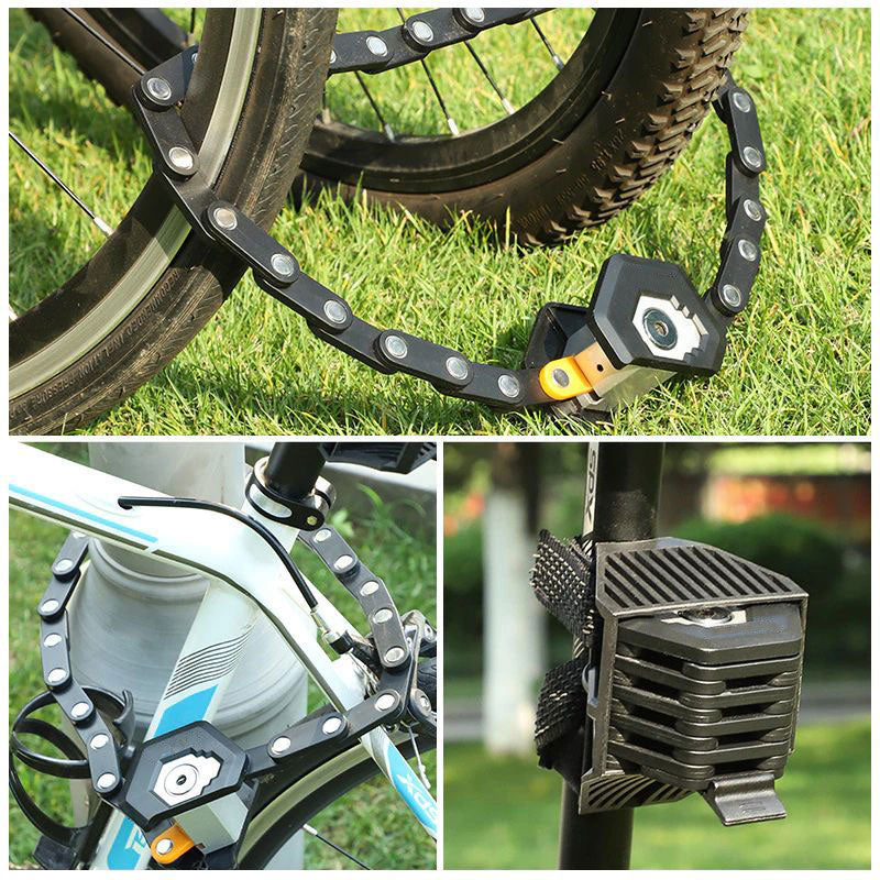 Candado Plegable Para Bicicleta — Seguridad Compacta Y Robusta