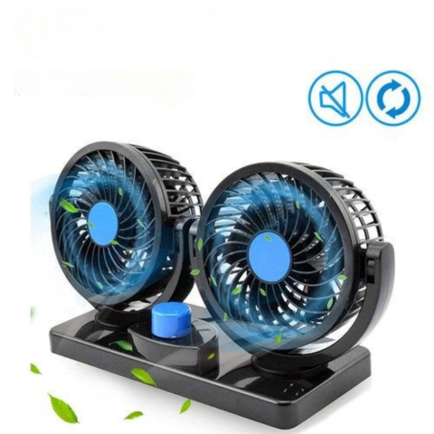 Ventilatore Doppio Per Auto — Ideale Estate Come Inverno