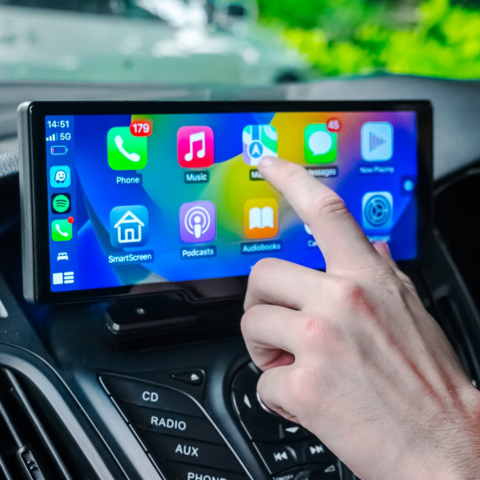 Trådlös Multimedieskärm – Förenklad Anslutning och Navigering