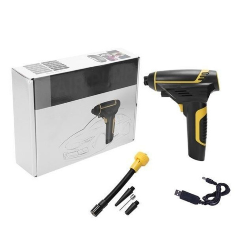 Portable Car Air Compressor – Digital Display and LED Light