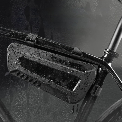 Vízálló, merev kormánytáska — Praktikus tárolás kerékpárhoz