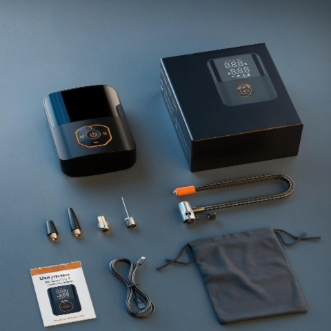 Hordozható Légkompresszor — Gyors és Erős Vezeték Nélküli Felfújó