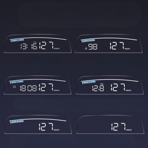 Hoogte Head-Up Weergave Voor Auto – Snelheid En Gegevens In Realtime