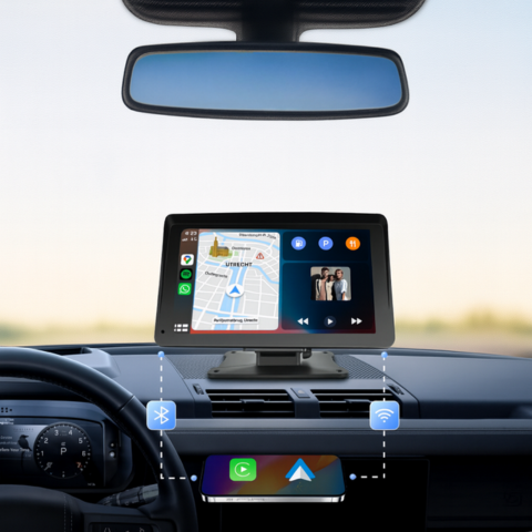 Écran Multimédia Voiture — CarPlay & Android Auto Sans Fil