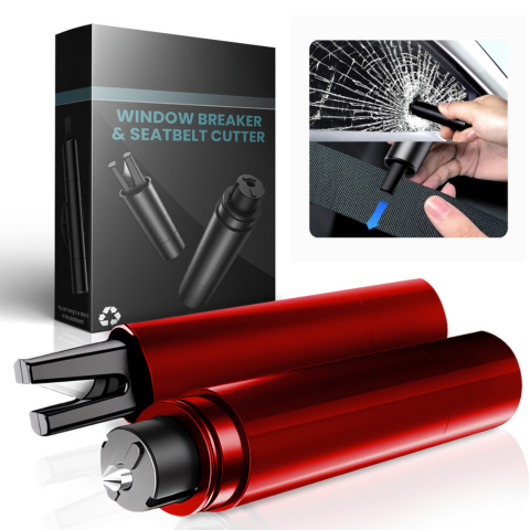 Ciocan de Urgență pentru Mașină – Spargător de Geamuri & Tăietor de Centură