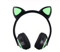 Căști luminoase Bluetooth Cat Ears - ascultare confortabilă și stil original