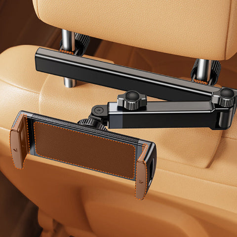 Soporte de teléfono y tableta para coche - Fijación de reposacabezas ajustable 