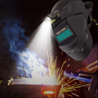 Auto-dunkelnder Schweißhelm mit Stirnlampe 