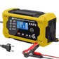 Încărcător de baterie auto inteligent 12V/24V - Afișaj LCD & Protecție Automată 