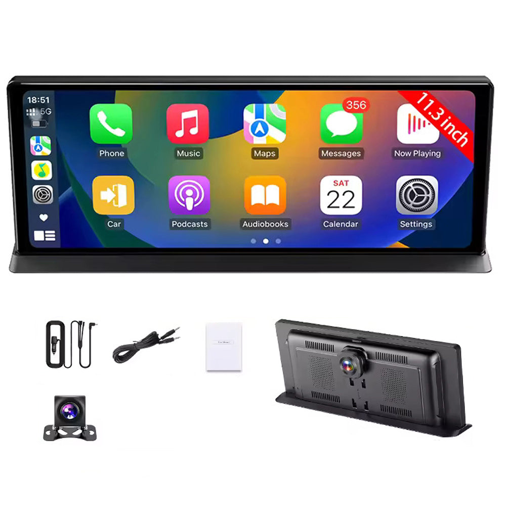 11.3" Touchscreen with 4K Dashcam and 1080p Rear View Camera - Ultra Clear Image & Smooth Ride