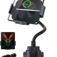 תמיכה טלפונית לרכב – התקנה וטעינה אלחוטית משולבת 