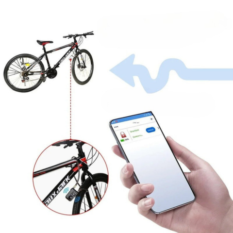 Antifurt inteligent pentru bicicletă cu alarmă de 110dB și control prin aplicație — protecție fiabilă și modernă 