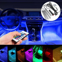 Innenraum-LED-Streifen für Autos – Fernbedienung und einfache Installation 
