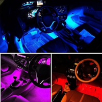 Innenraum-LED-Streifen für Autos – Fernbedienung und einfache Installation 