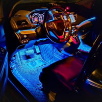 Innenraum-LED-Streifen für Autos – Fernbedienung und einfache Installation 