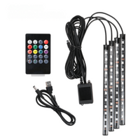 Innenraum-LED-Streifen für Autos – Fernbedienung und einfache Installation 