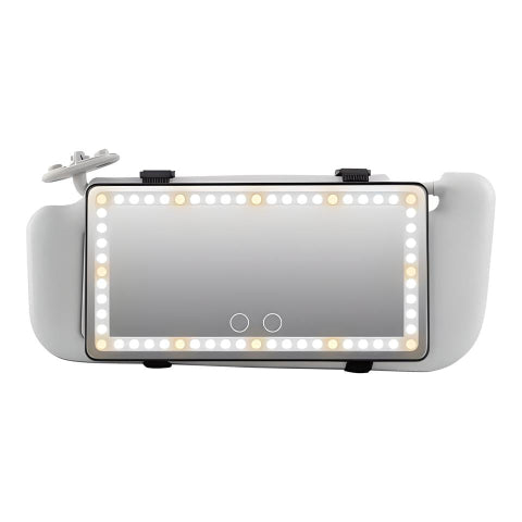 Miroir LED De Pare-Soleil Pour Voiture – Éclairage Ajustable Et Rechargeable