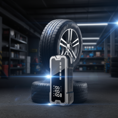 Přenosný auto startér — Multifunkční s kompresorem 