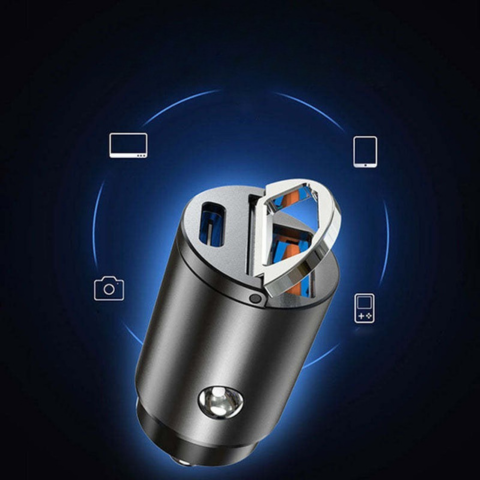 Adattatore Caricabatterie Auto USB – Presa Accendisigari Compatta 