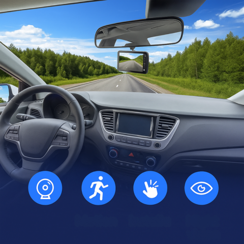 Dashcam Edessä ja Takana — Selkeät ja Tarkat Tallenteet 