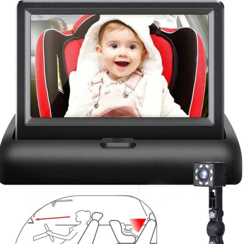 Beveiligingscamera Voor Baby In De Auto — Veiligheid En Rust Tijdens De Rit 