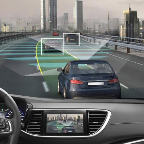 Bilövervakningskamera med dubbla linser fram och bak - HD-inspelning och kontinuerligt skydd