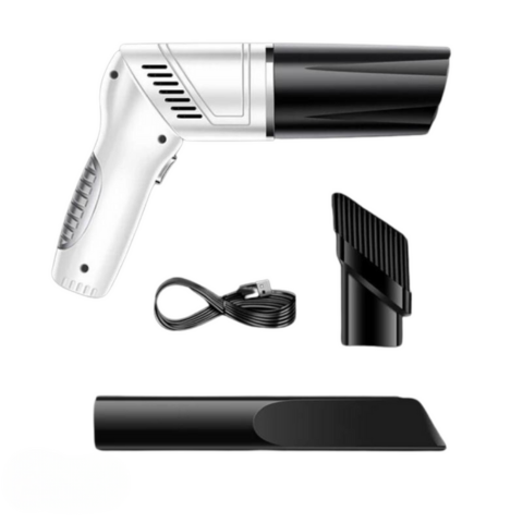 Kraftig batteridrevet bilstøvsuger - rask rengjøring og effektiv støvsuging