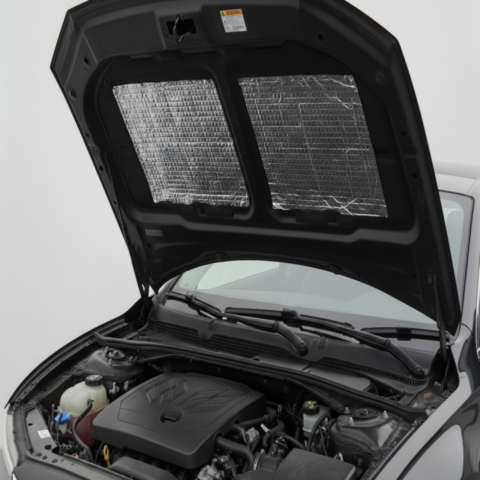 Rouleau Anti-Bruit Et Anti-Chaleur Auto — Application Facile Et Résistante