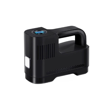 Compresor de Aer Portabil Numeric 12V Cu Lampă LED — Siguranță și Utilizare Noaptea 